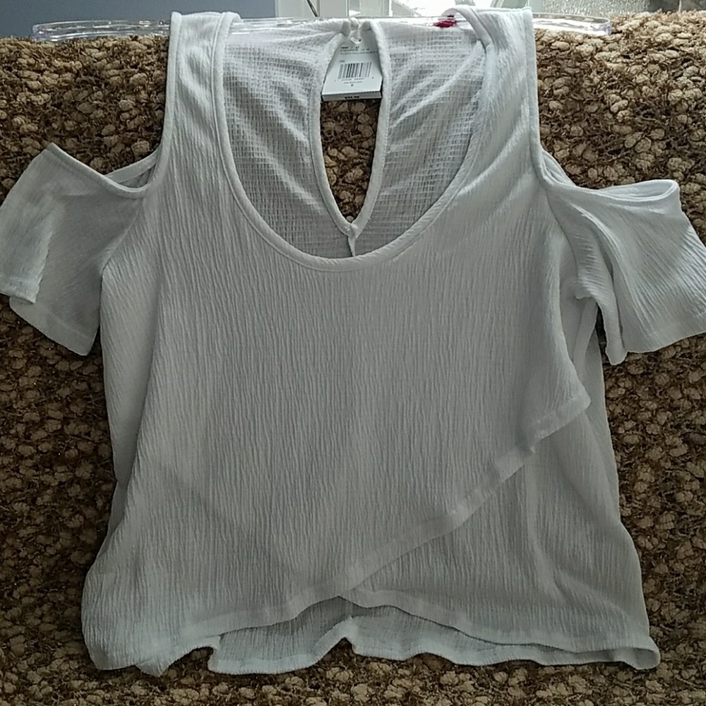 Ladies new cold shoulder top by GUESS